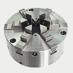 臺灣千島可調式普通型六爪鋼殼手動卡盤6DACT系列