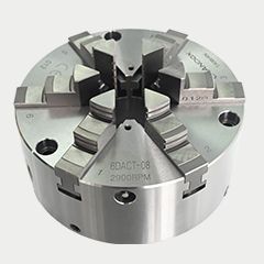 臺灣千島可調式普通型六爪鋼殼手動卡盤6DACT系列